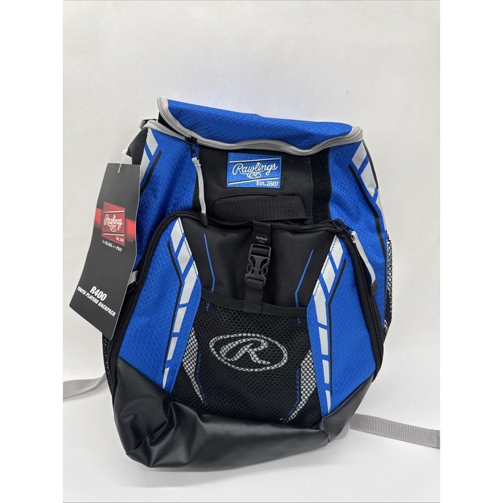 Durable rawlings R400 Backpack with Bat Sleeves & Game Time Shelf -athletes